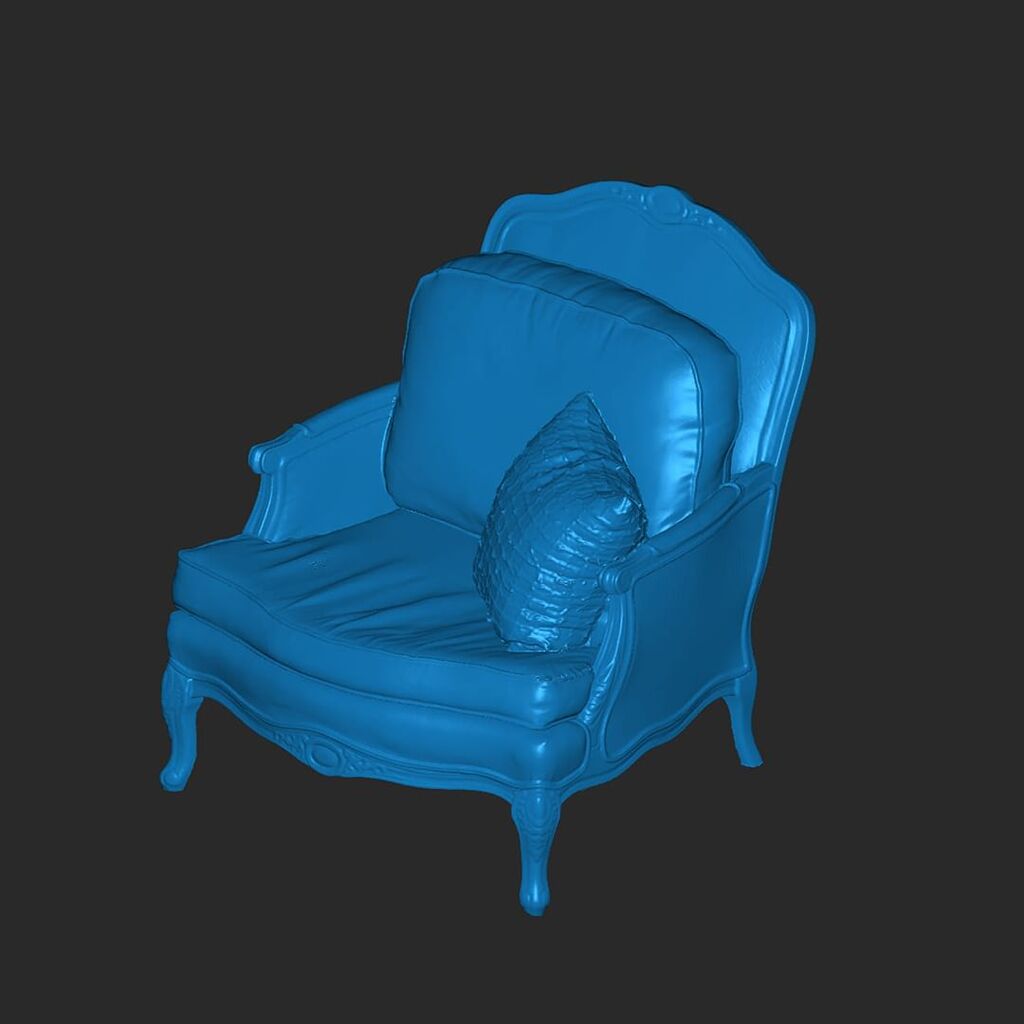 Kenneth decided to share his magnificent throne in all its reupholstered glory using Far Mode on Revopoint MIRACO 3D scanner to capture it. [17 OFF on All 3D Scanners for Social Media Fans]MIRACO- Save 17 w (1)